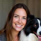Sophie Galloway, head trainer with border collie